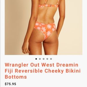 Reversible cheeky bikini bottoms